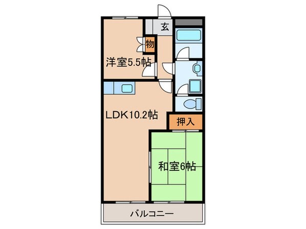 リバ－サイドＮ・Ｋの物件間取画像